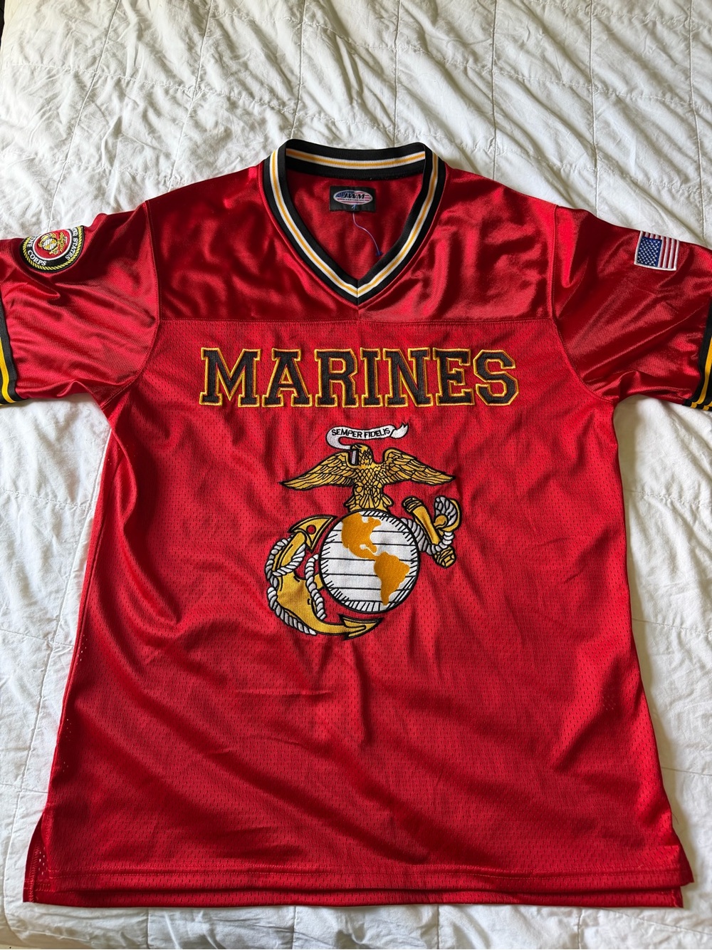 Official Marines Red Graphic Short-Sleeve Jersey by JMW